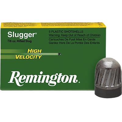 Remington Slugger High Velocity Rifled Slug Loads, 12 ga., 3 in., 7/8 oz., 5 rd.