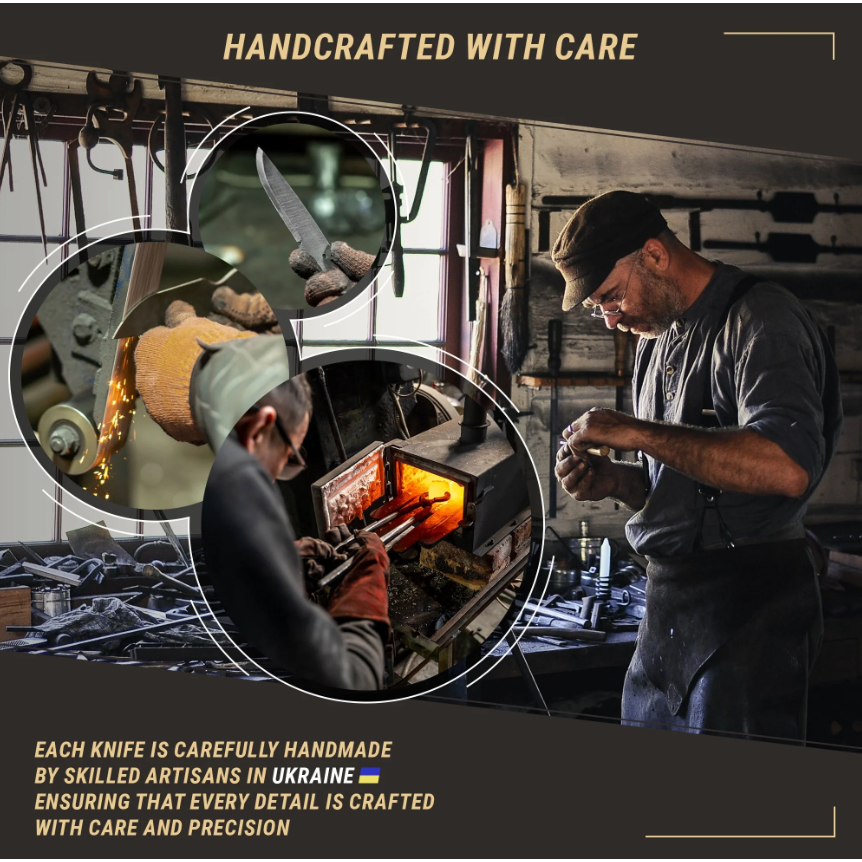 BeaverCraft Carbon Steel Bushcraft Knife Walnut Handle with Leather Sheath