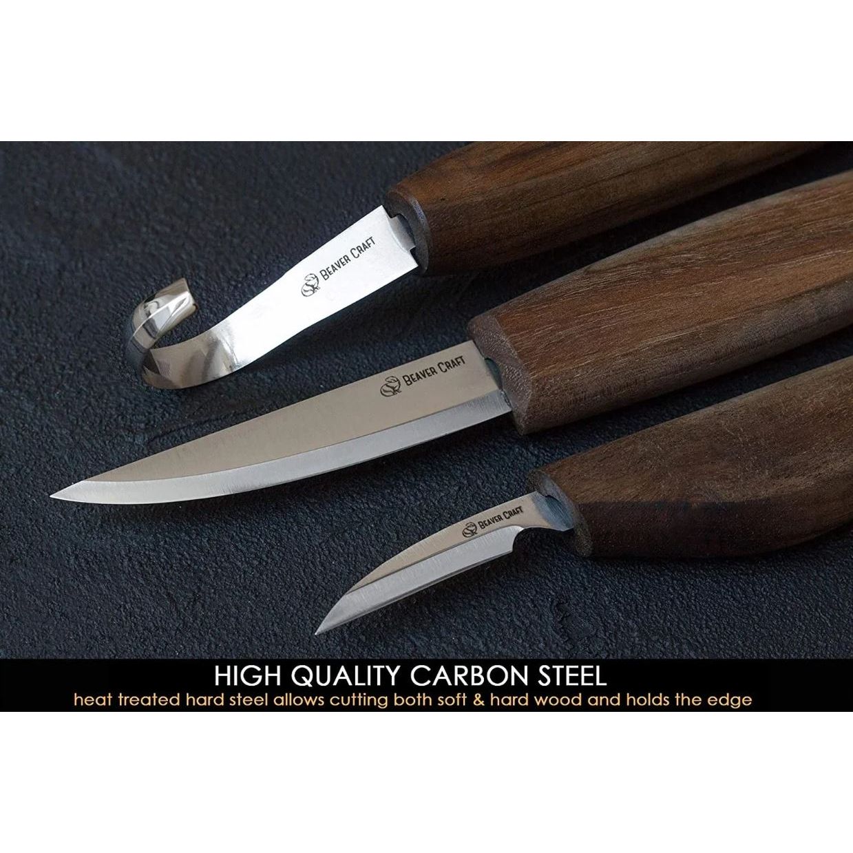 High quality steel spoon carving tools.