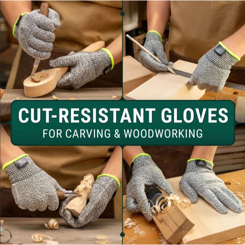Wood Carving Gloves - Pair, Cut Resistant