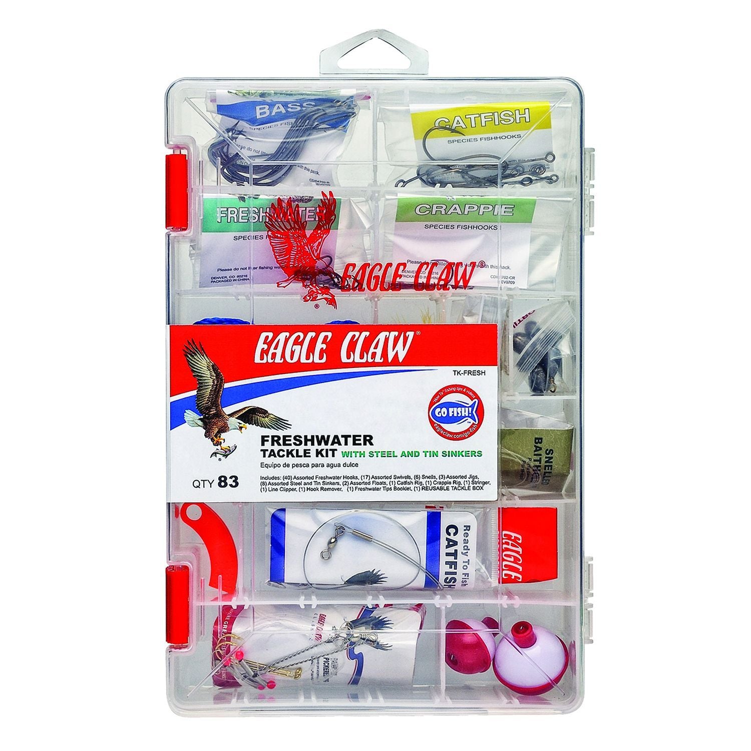 catfish tackle box Eagle Claw Freshwater Tackle Kit