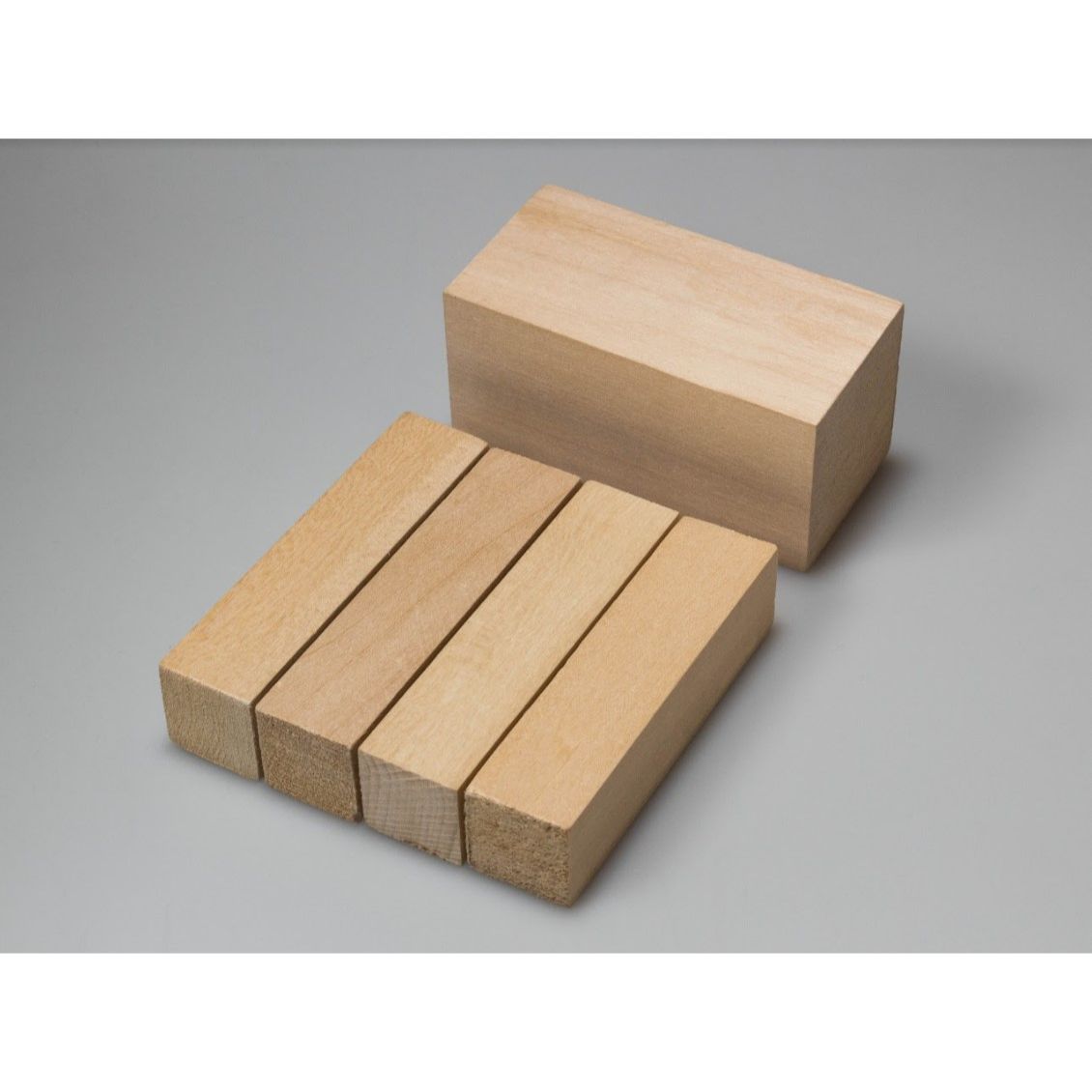 Wood carving blanks kit.
