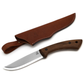 BeaverCraft Carbon Steel Bushcraft Knife Walnut Handle with Leather Sheath - BSH1