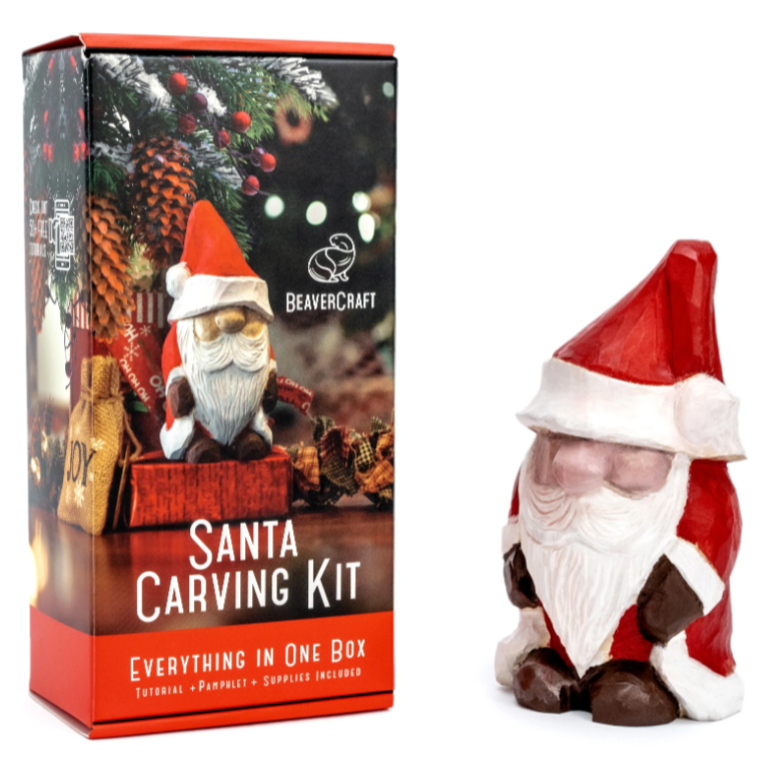 BeaverCraft Santa Wood Carving Kit