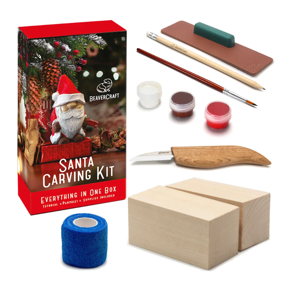 BeaverCraft Santa Wood Carving Kit