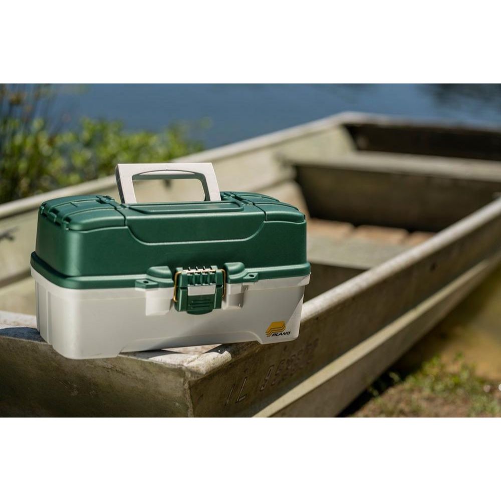 Plano Tackle Box Green / White 3 Tray Plano Tackle Box Green / White 3 Tray