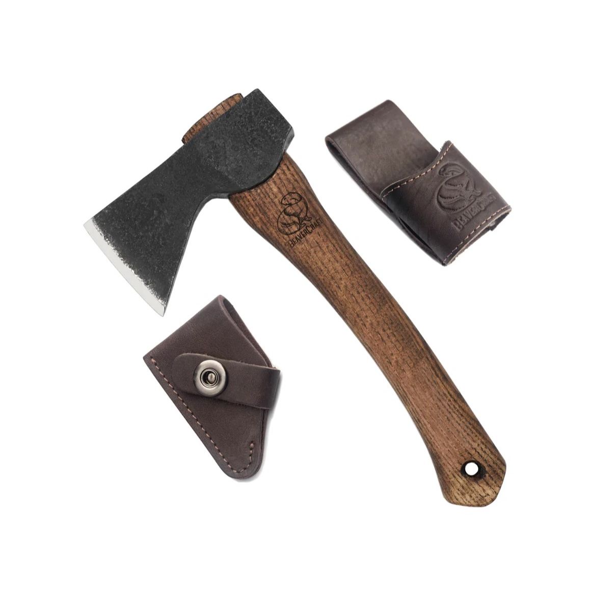 BeaverCraft Small Carving Axe with Leather Sheath