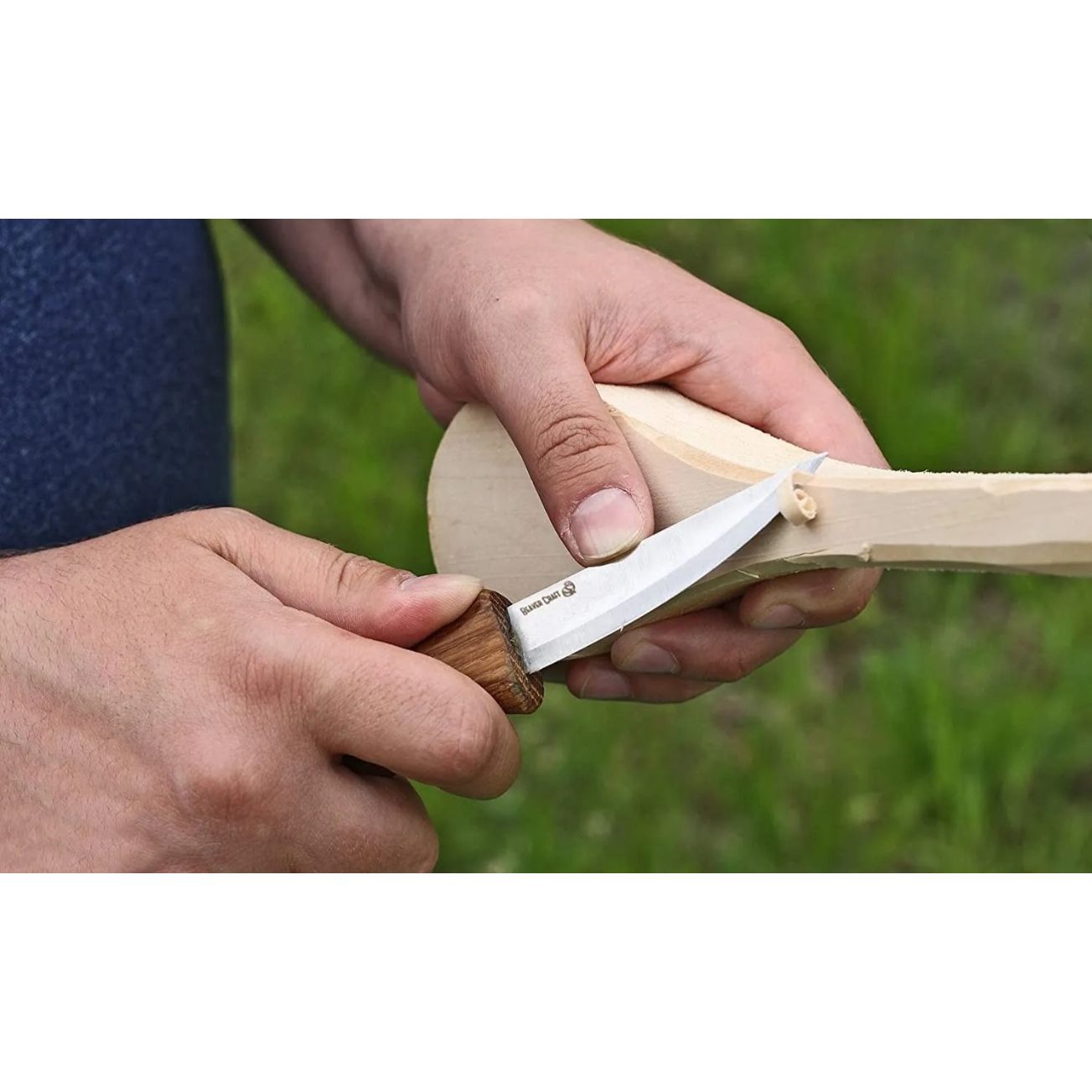 BeaverCraft Wood Carving Sloyd Knife with Oak Handle