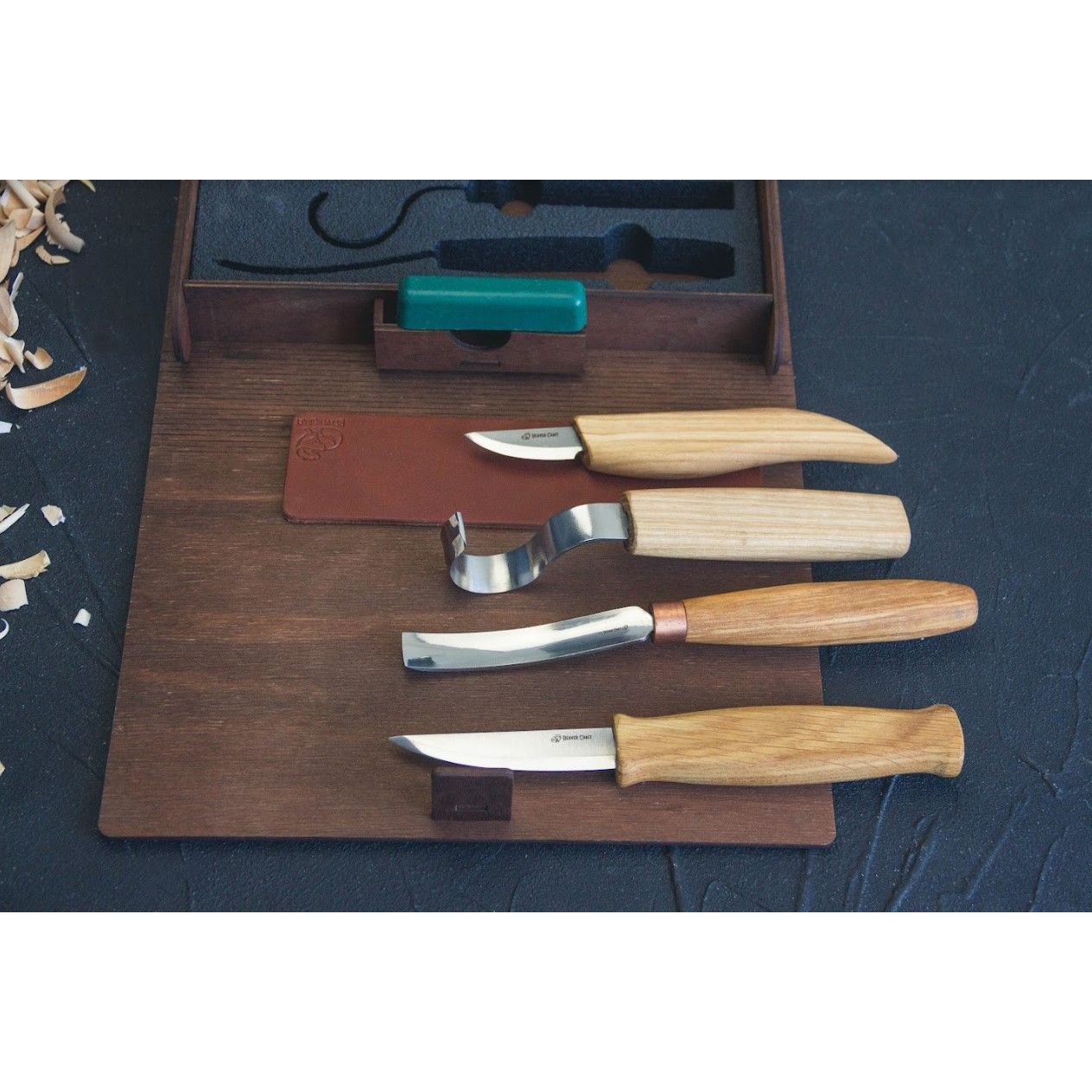 BeaverCraft Spoon and Kuksa Carving Professional Set in Gift Box