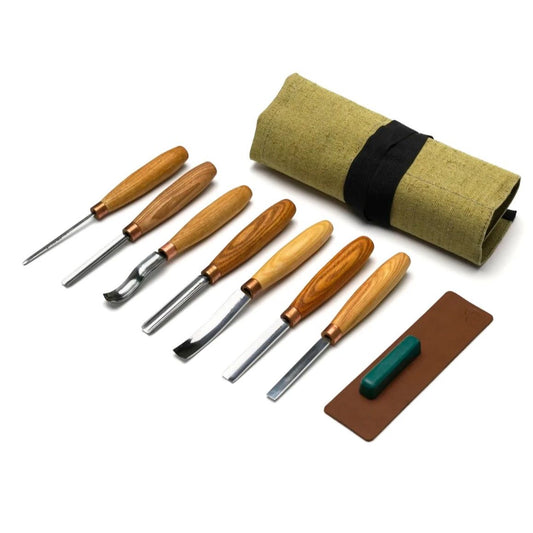 BeaverCraft Wood Carving Full Set of 7 Chisels