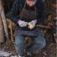 BeaverCraft Brown canvas with Leather Wood Carving Apron